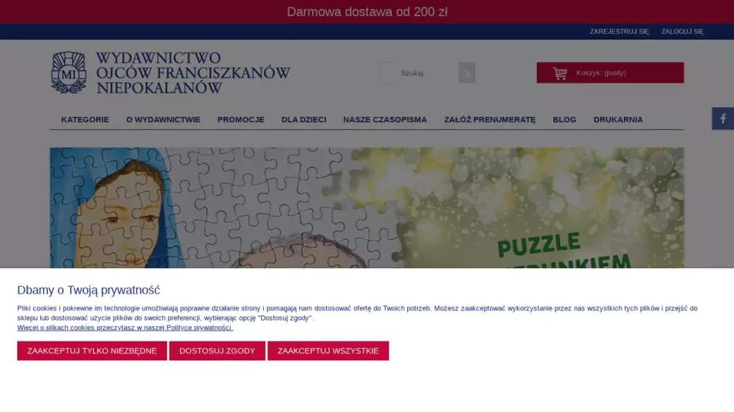 Zrzut ekranu strony firmy Sklep z dewocjonaliami | WOF Niepokalanów