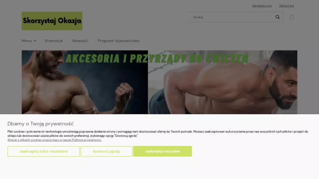 Zrzut ekranu strony firmy Internetowy sklep wielobranżowy | Skorzystaj Okazja