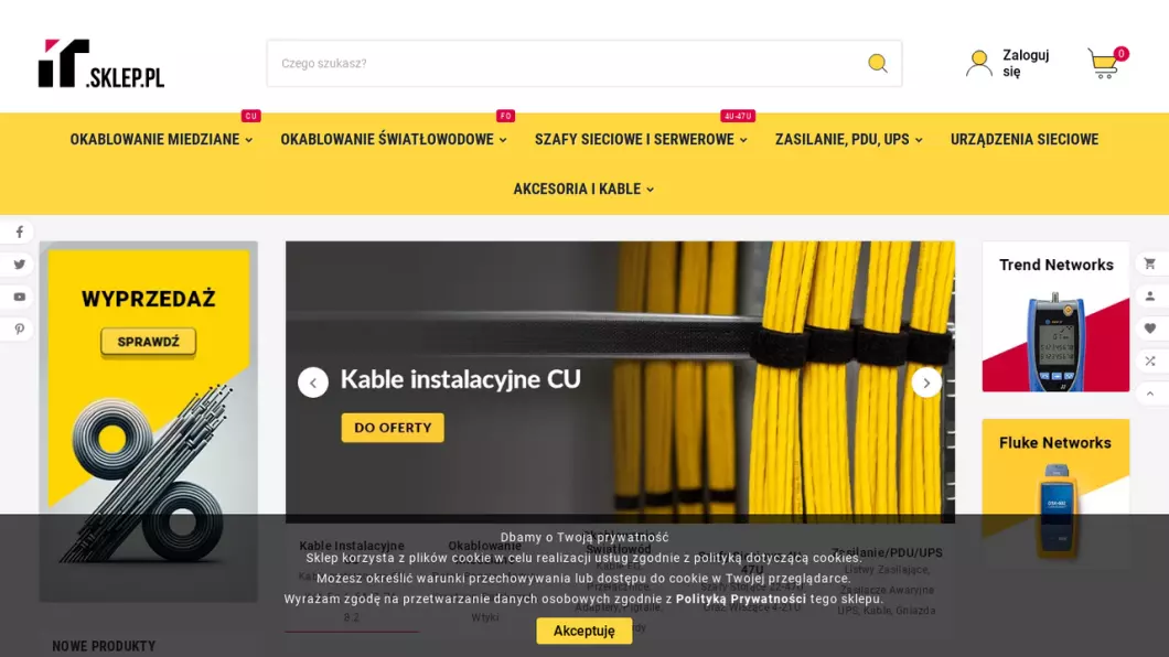 Zrzut ekranu strony firmy Sklep teleinformatyczny it.sklep.pl