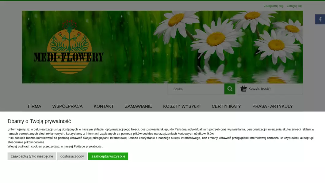 Zrzut ekranu strony firmy Medi-Flowery